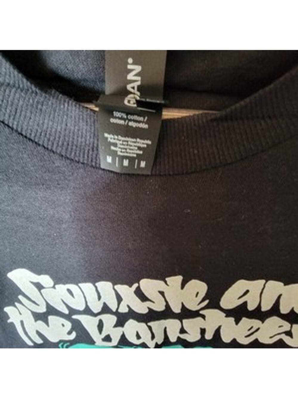 Siouxsie and the Banshees  band t shirt  medium black